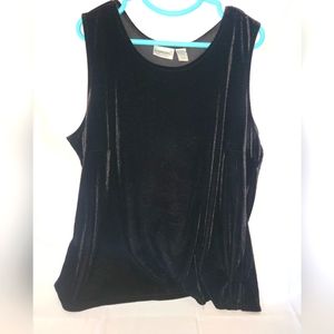 Vintage velvet smooth plus size top